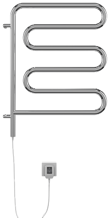 Электро 25 Ш-обр 450х570 поворотный Полотенцесушитель  TERMINUS Северодвинск - фото 2