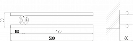 Полка Электро П2 КРУГ 500х90 NEW Северодвинск - фото 3